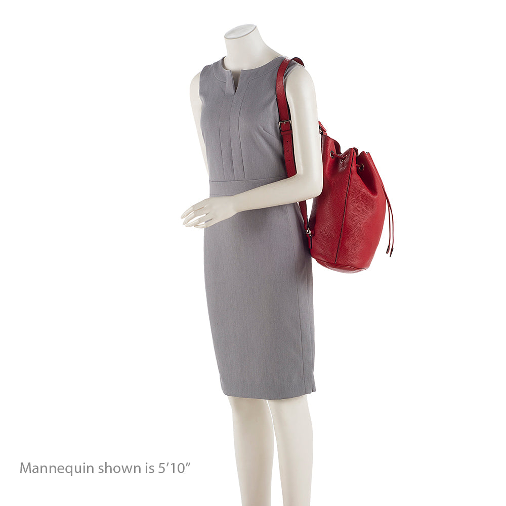 Gucci Leather Soho Drawstring Backpack (SHF-19672)