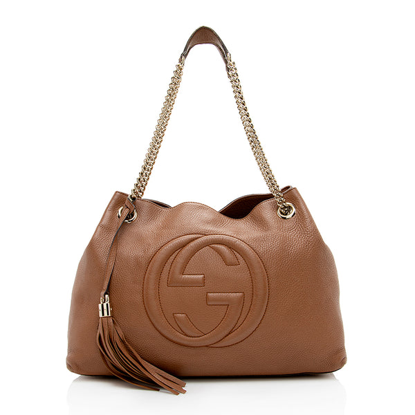 Gucci Leather Soho Medium Shoulder Bag (SHF-16769)