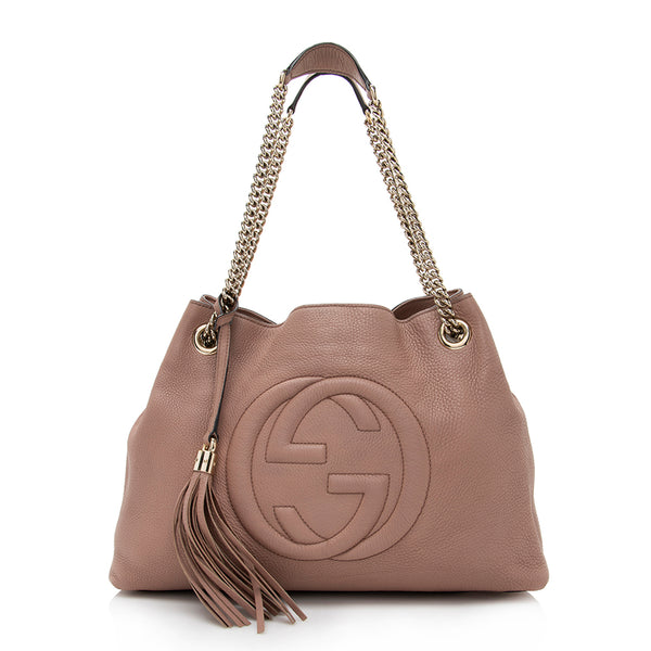 Gucci Leather Soho Medium Shoulder Bag (SHF-17596)