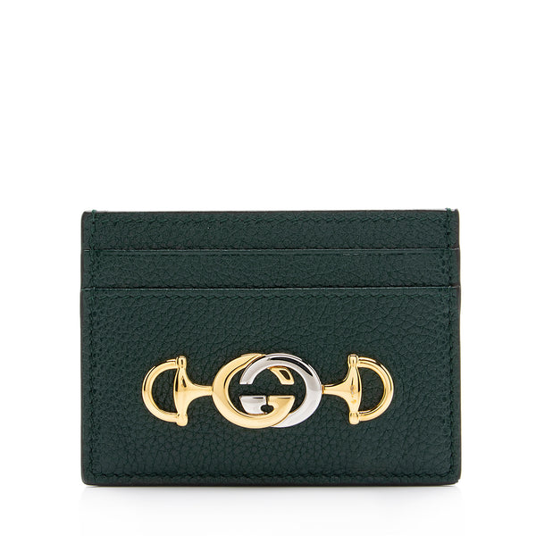 Gucci Leather Zumi Card Case (SHF-23567)