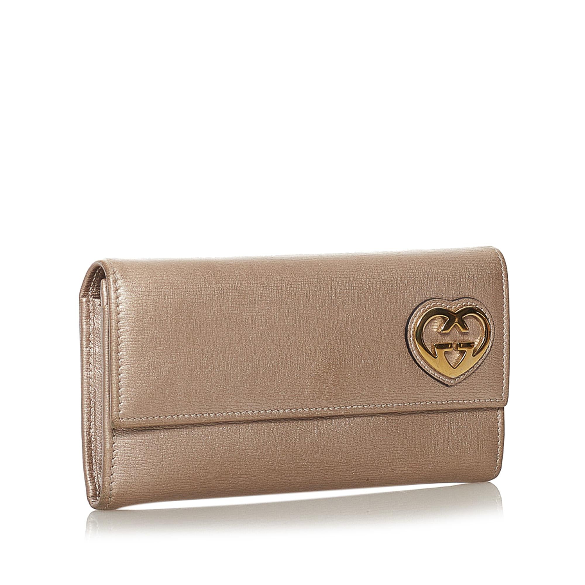 Gucci Lovely Leather Long Wallet (SHG-32706)