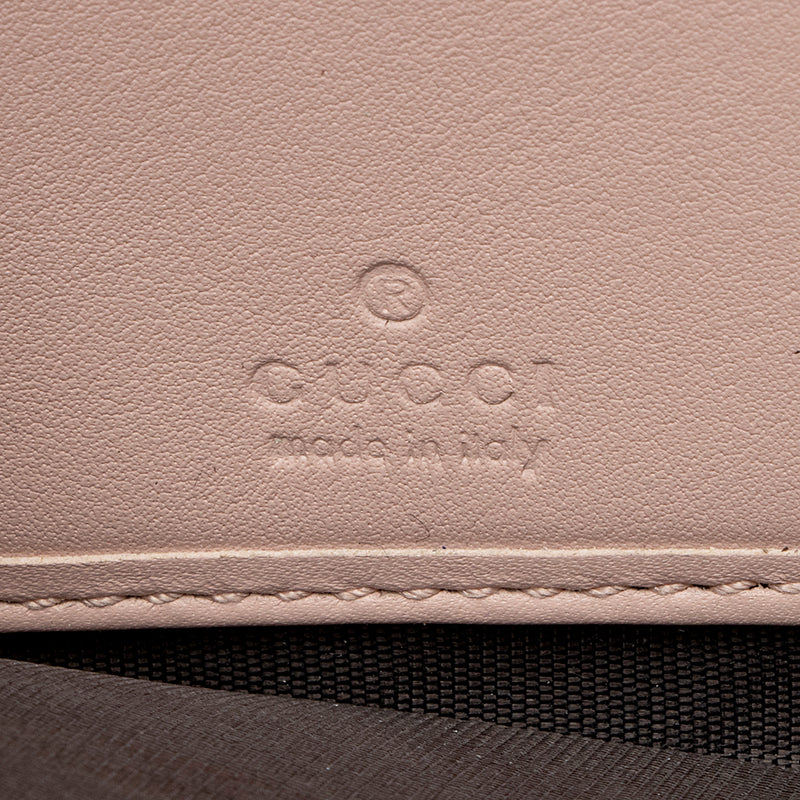 Gucci Matelasse GG Marmont Ghost Zip Around Wallet (SHF-13586)