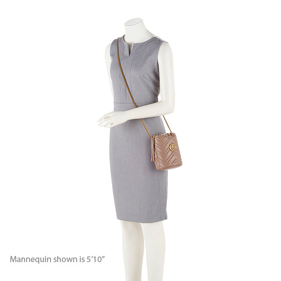 Gucci Matelasse Leather GG Marmont 2.0 Mini Bucket Bag (SHF-lPtWr7)