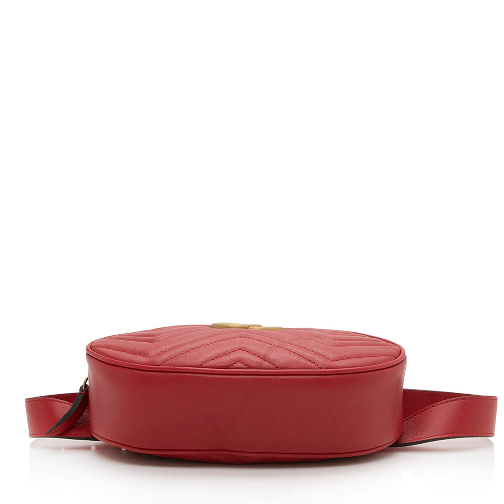 Gucci Matelasse Leather GG Marmont Belt Bag - Size 30 / 75 (SHF-13067)