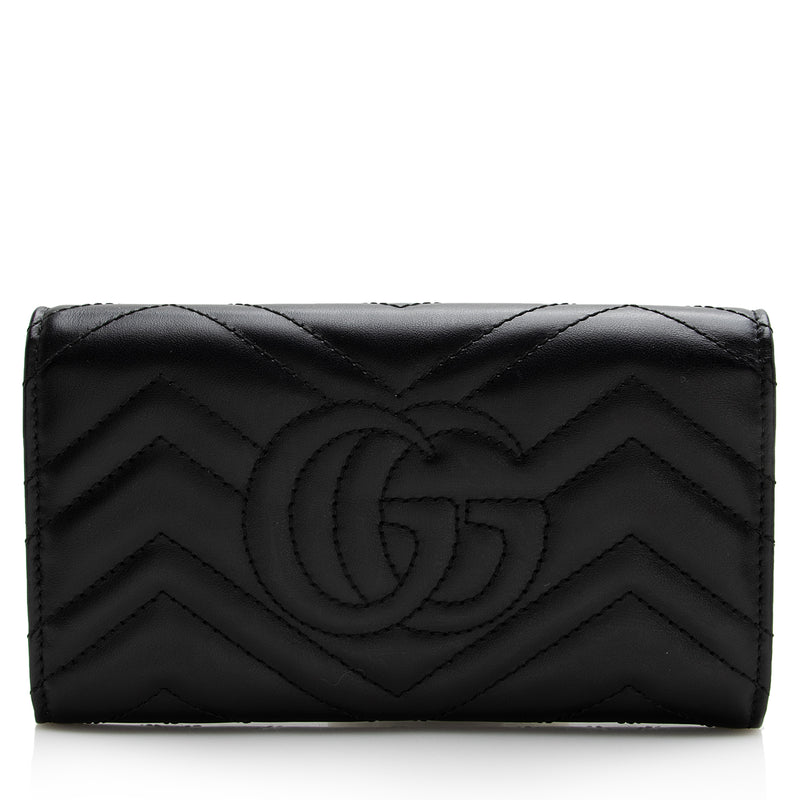Gucci Matelasse Leather GG Marmont Continental (SHF-22692) LuxeDH
