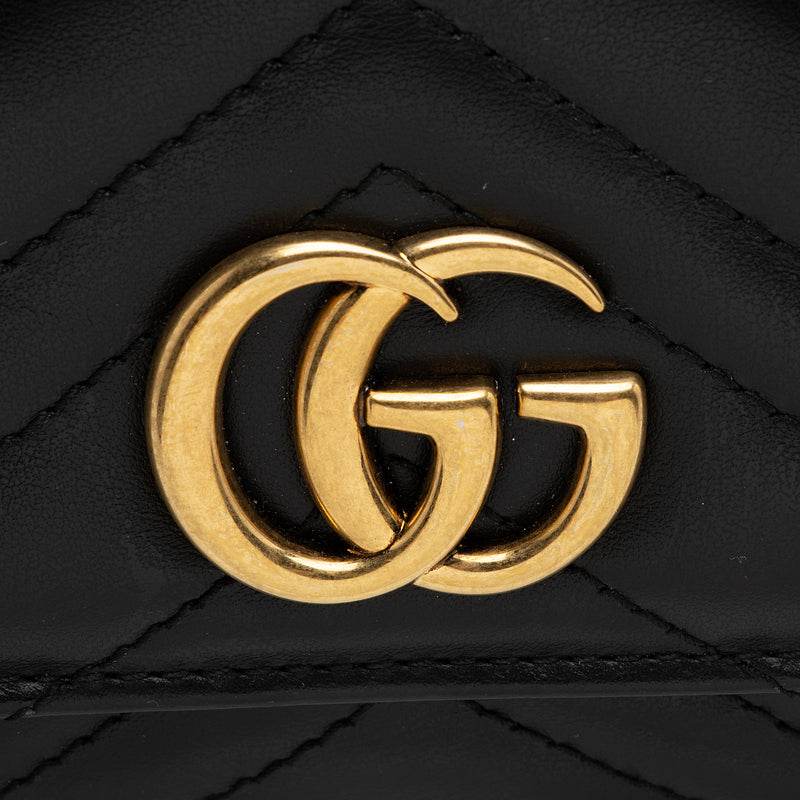 Gucci Matelasse Leather GG Marmont Continental Wallet SHF 22692 LuxeDH