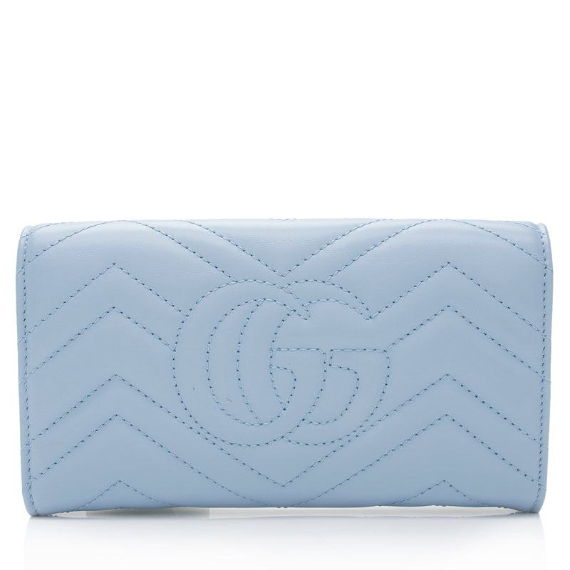 Gucci Matelasse Leather GG Marmont Continental Wallet (SHF-TBdtm3)