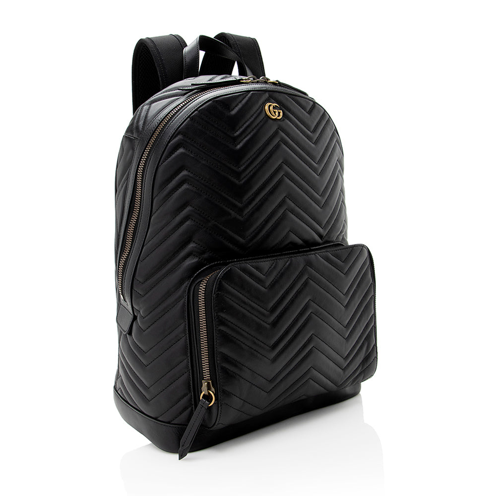 Gucci Matelasse Leather GG Marmont Day Backpack (SHF-19679)