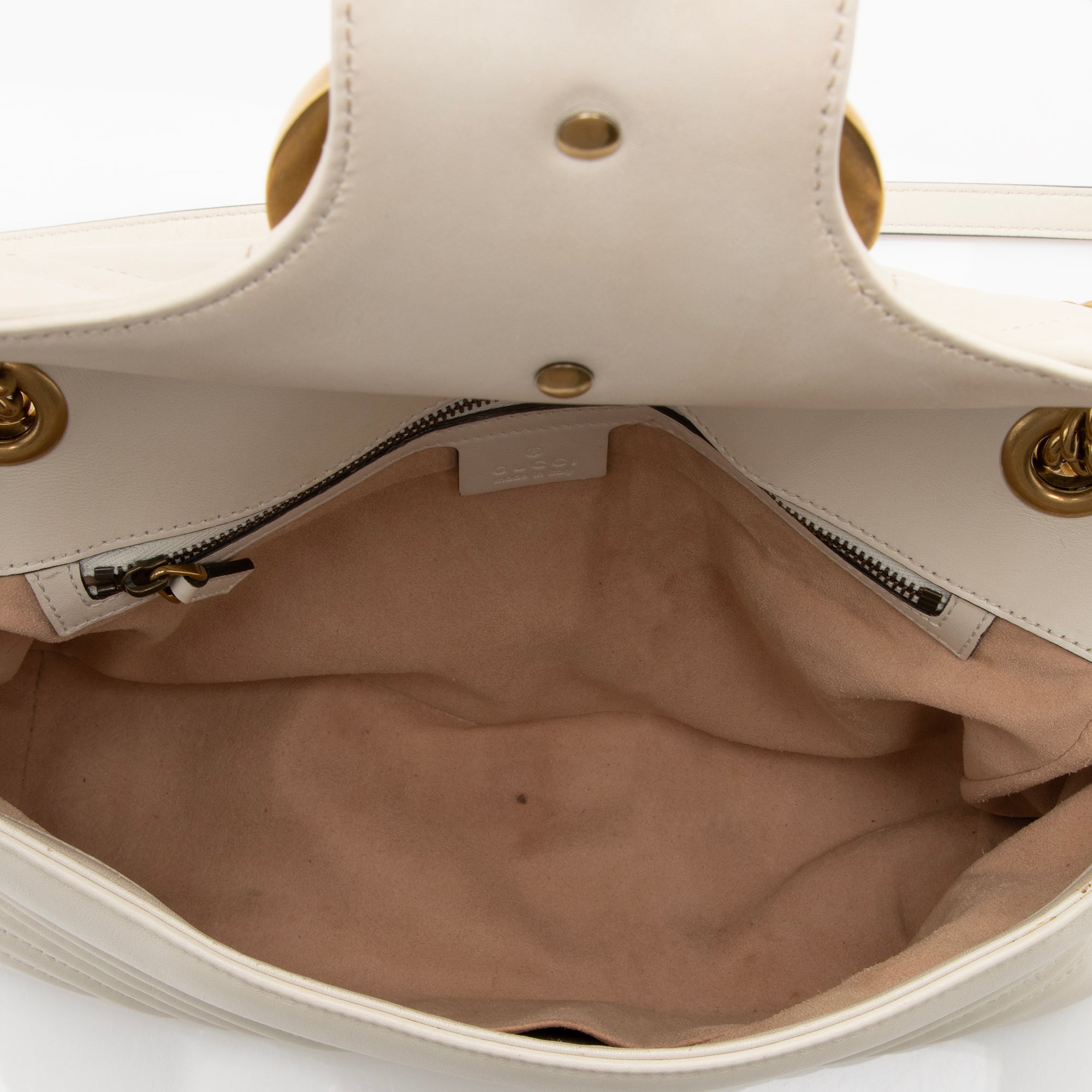 Gucci Matelasse Leather GG Marmont Medium Shoulder Bag (SHF-22422)