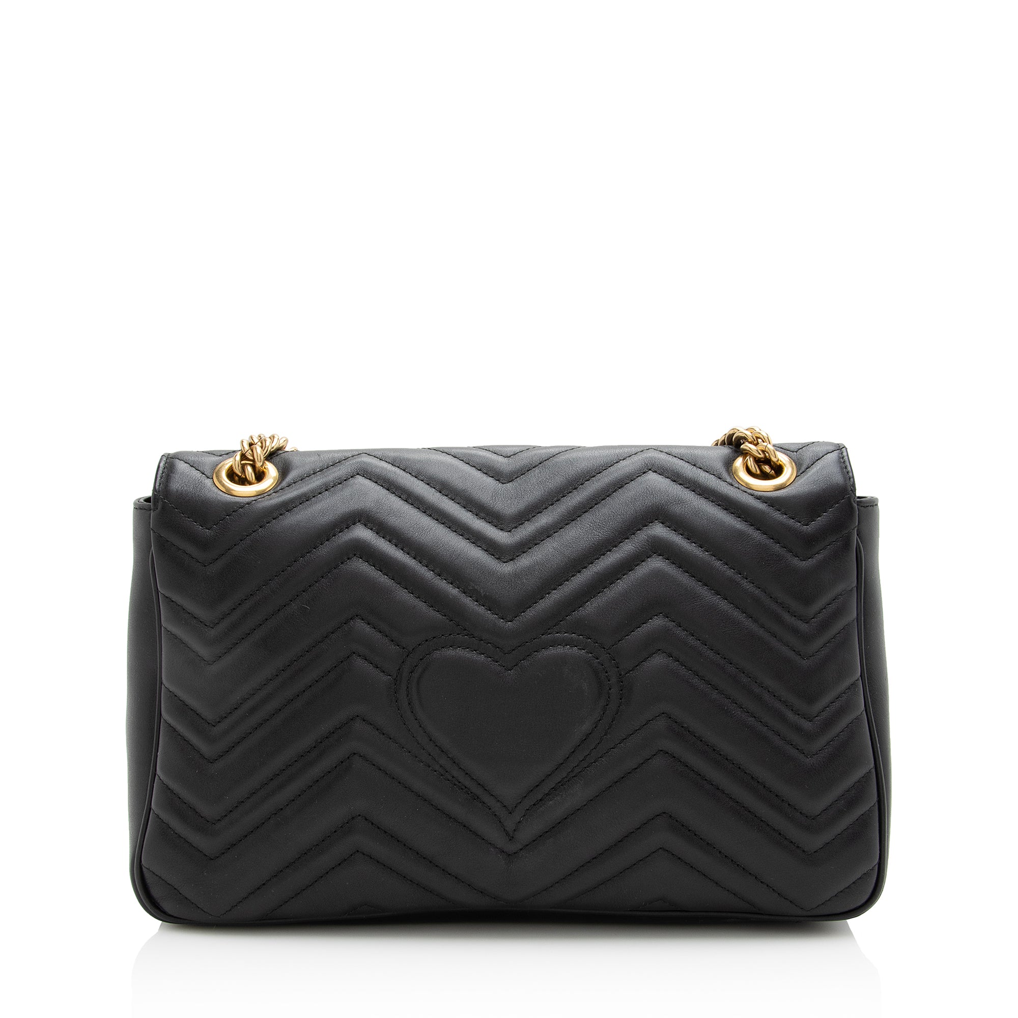 Gucci Matelasse Leather GG Marmont Medium Shoulder Bag (SHF-22884)