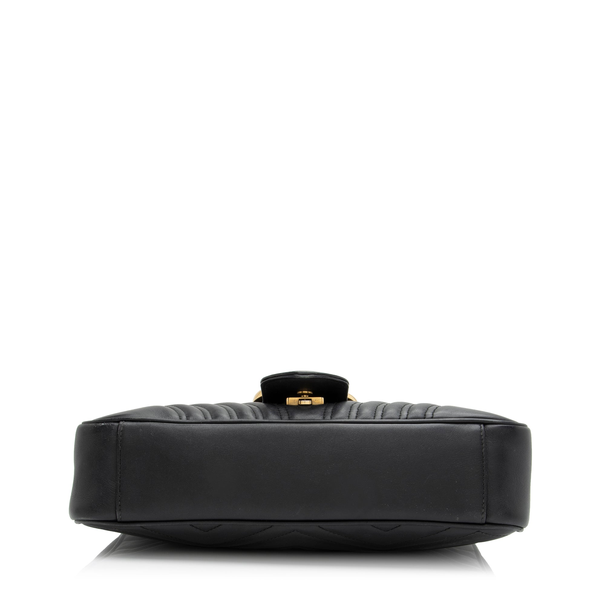 Gucci Matelasse Leather GG Marmont Medium Shoulder Bag (SHF-23834)