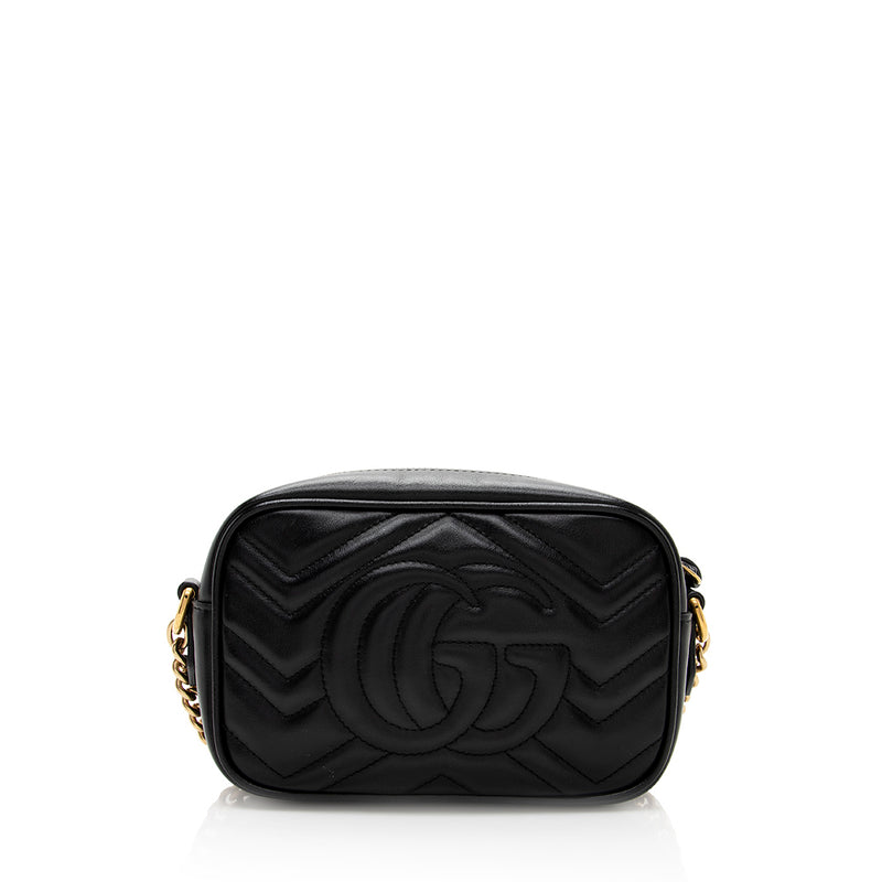 Gucci Matelasse Leather GG Marmont Mini Bag (SHF-19244)