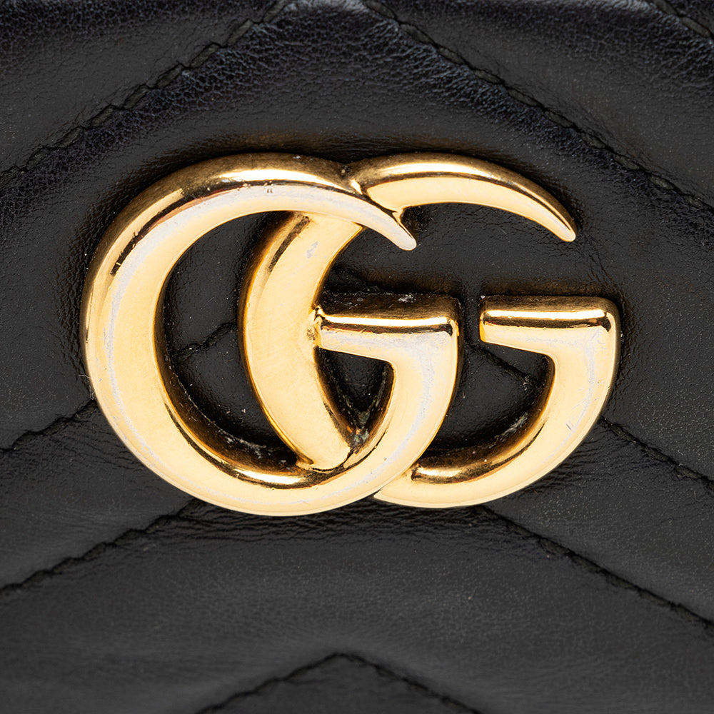 Gucci Matelasse Leather GG Marmont Mini Bag (SHF-19626)