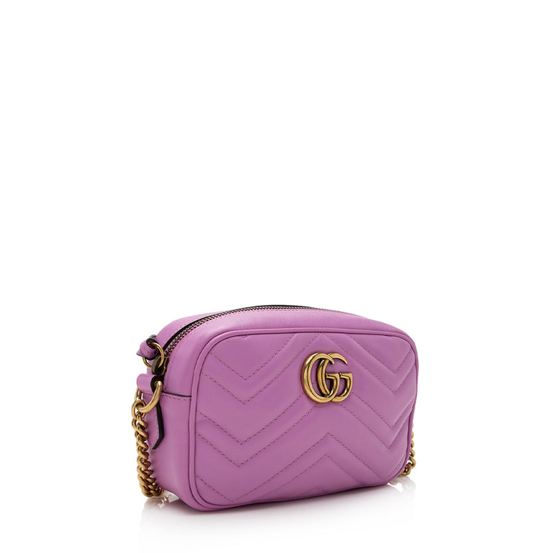 Gucci Matelasse Leather GG Marmont Mini Bag (SHF-21140)