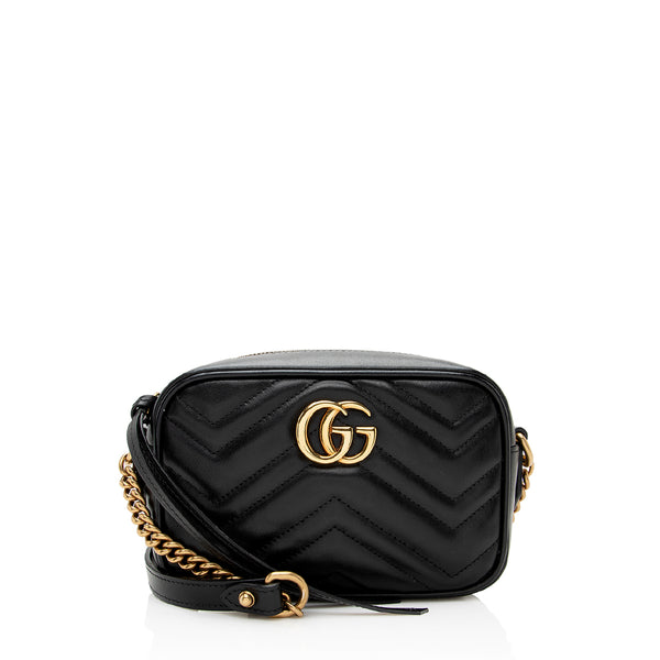 Gucci Matelasse Leather GG Marmont Mini Bag (SHF-21623)