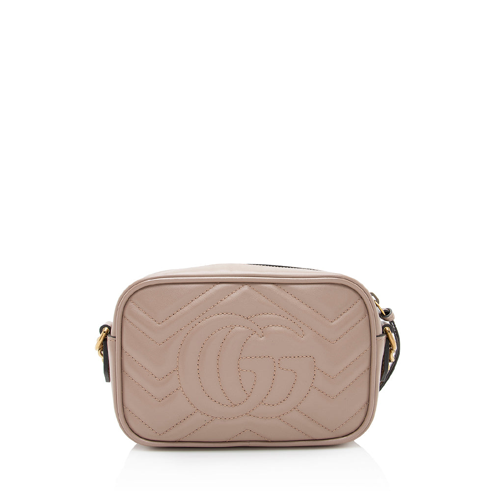 Gucci Matelasse Leather GG Marmont Mini Bag (SHF-22037)