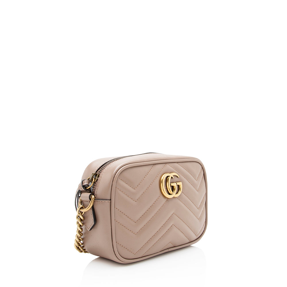 Gucci Matelasse Leather GG Marmont Mini Bag (SHF-22037)