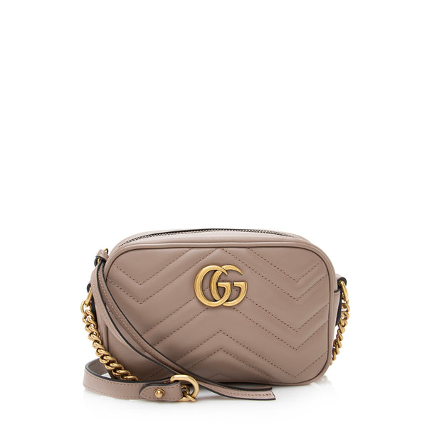 Gucci Matelasse Leather GG Marmont Mini Bag (SHF-nbQ6MC)