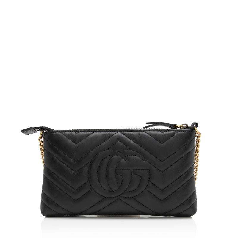 Gucci Matelasse Leather GG Marmont Mini Chain Bag (SHF-6frD2R) – LuxeDH