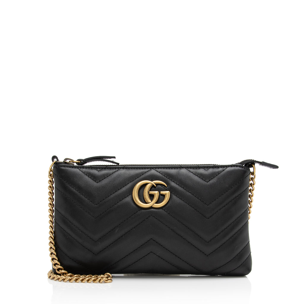 Gucci Matelasse Leather GG Marmont Super Mini Bag - FINAL SALE (SHF-22 –  LuxeDH