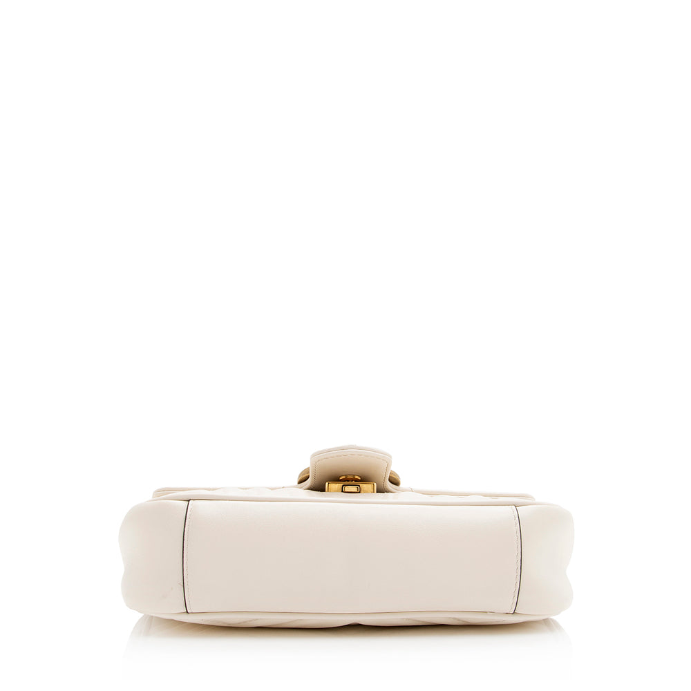 Gucci Matelasse Leather GG Marmont Mini Shoulder Bag (SHF-20163)