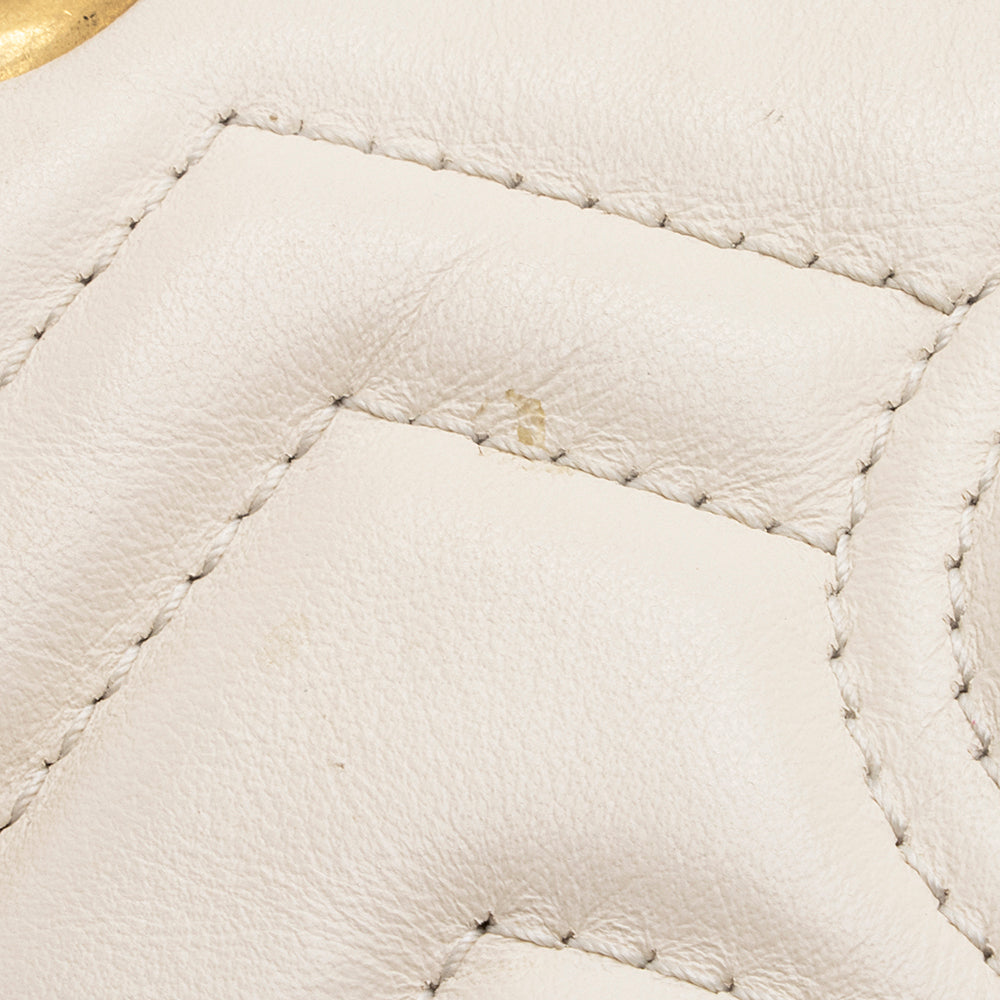 Gucci Matelasse Leather GG Marmont Mini Shoulder Bag (SHF-20163)