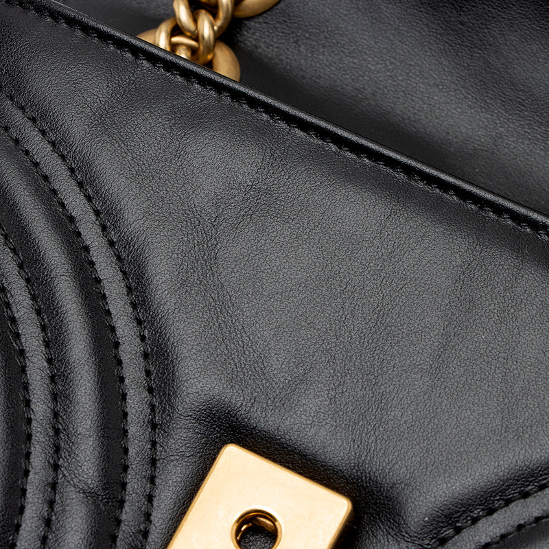 Gucci Matelasse Leather GG Marmont Mini Shoulder Bag (SHF-22106)
