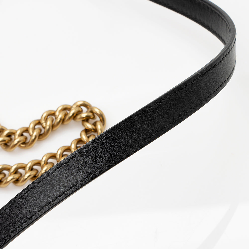 Gucci Matelasse Leather GG Marmont Mini Shoulder Bag (SHF-22106)