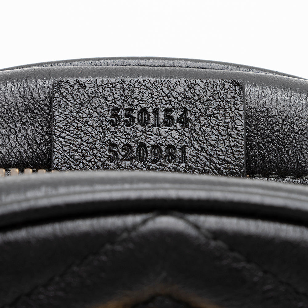 Gucci Matelasse Leather GG Marmont Round Mini Shoulder Bag (SHF-19018)