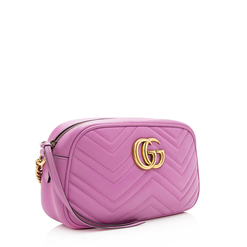 Gucci Matelasse Leather GG Marmont Small Shoulder Bag (SHF-20023)