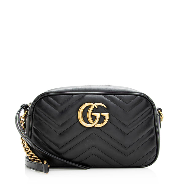 Gucci Matelasse Leather GG Marmont Small Shoulder Bag (SHF-20150)