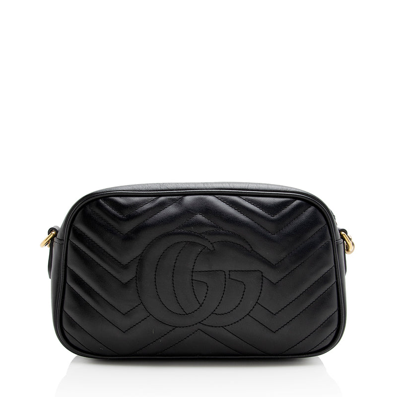 Gucci Matelasse Leather GG Marmont Small Shoulder Bag (SHF-23406)