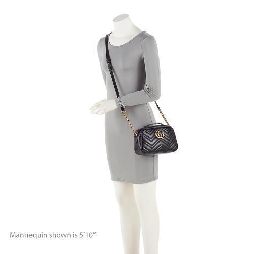 Gucci Matelasse Leather GG Marmont Small Shoulder Bag (SHF-23406)