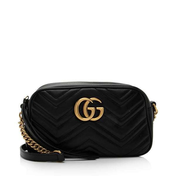 Gucci Matelasse Leather GG Marmont Small Shoulder Bag (SHF-8WEwIl)
