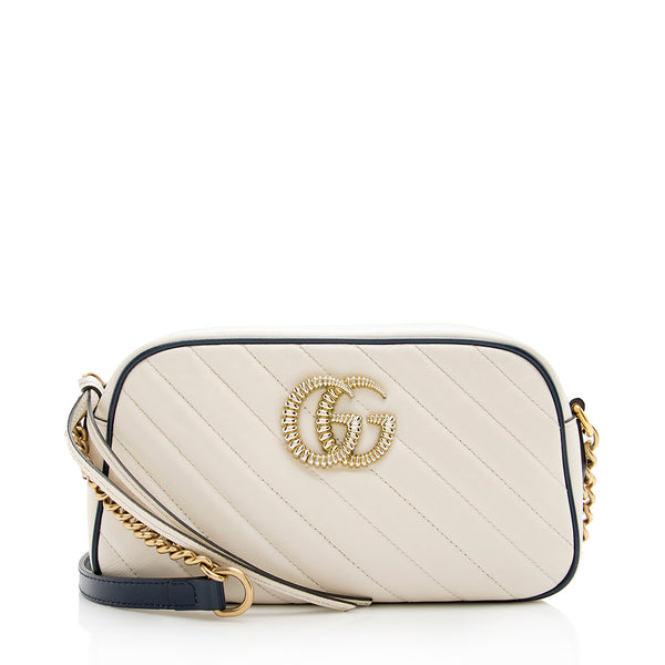 Gucci Matelasse Leather GG Marmont Small Torchon Shoulder Bag (SHF-18441)