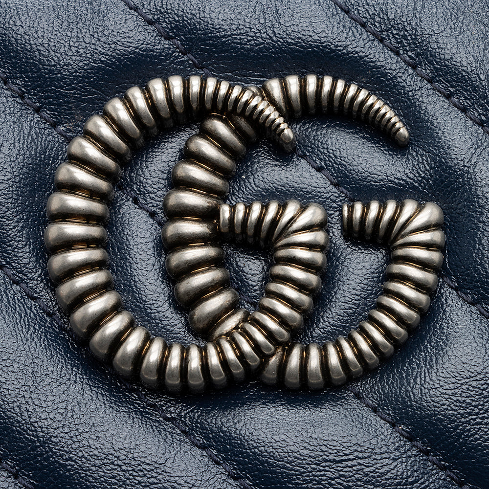 Gucci Matelasse Leather GG Marmont Small Torchon Shoulder Bag (SHF-20116)