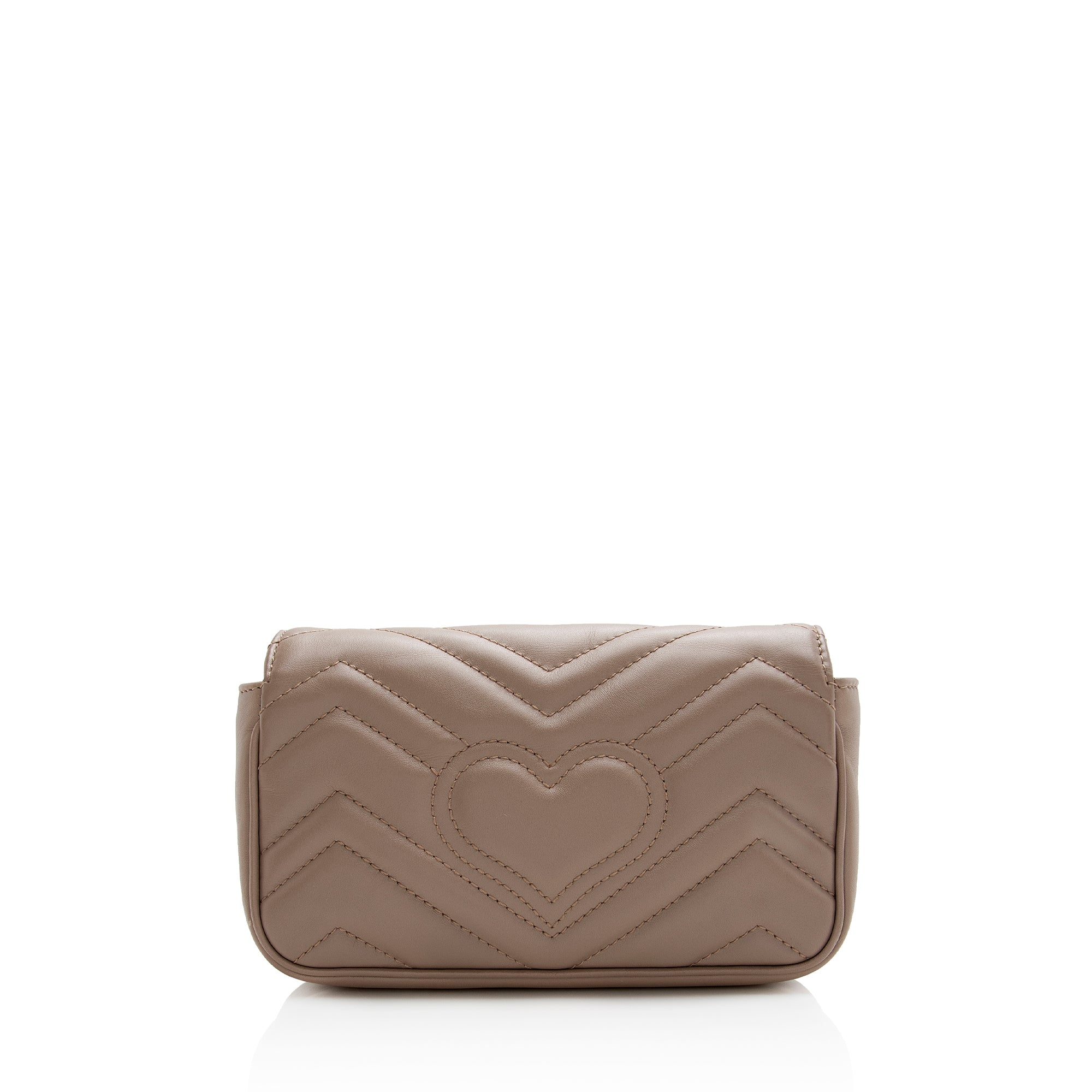 Gucci Matelasse Leather GG Marmont Super Mini Bag - FINAL SALE (SHF-22182)