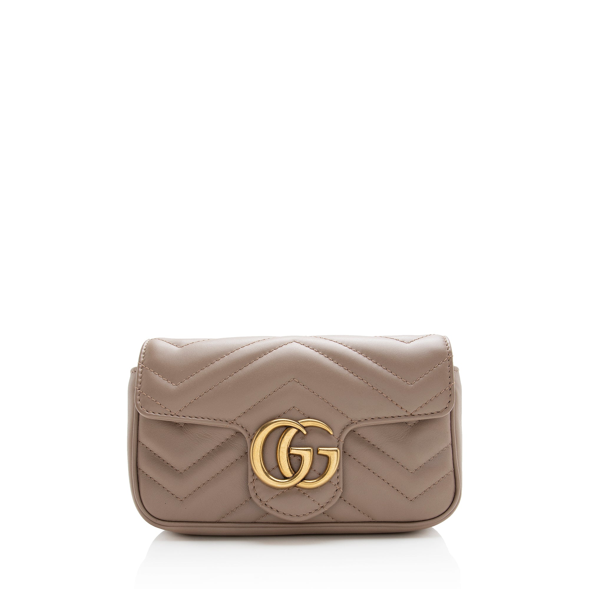 Gucci Matelasse Leather GG Marmont Super Mini Bag - FINAL SALE (SHF-22182)