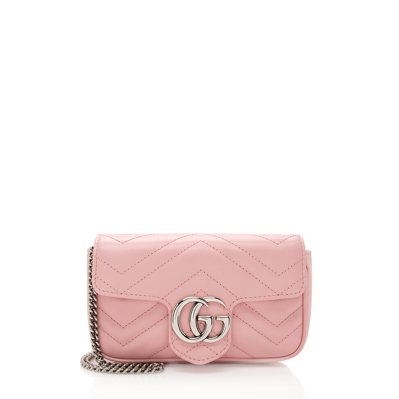 Gucci Matelasse Leather GG Marmont Super Mini Bag (SHF-19506) – LuxeDH