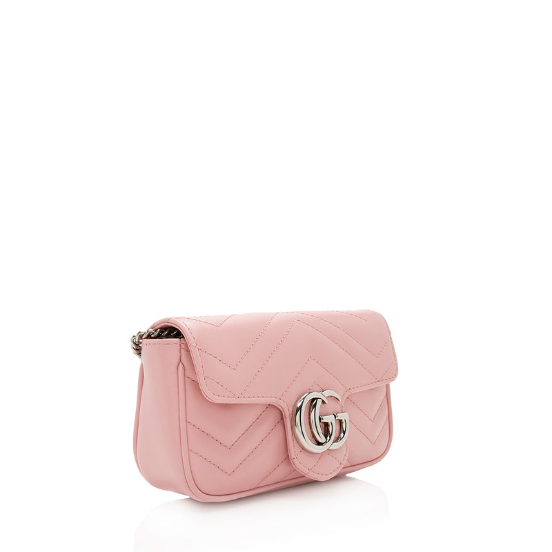 Gucci Matelasse Leather GG Marmont Super Mini Bag (SHF-19506) – LuxeDH