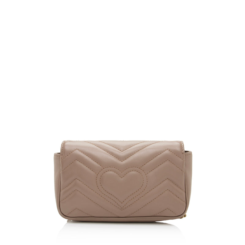 Gucci Matelasse Leather GG Marmont Super Mini Bag - FINAL SALE