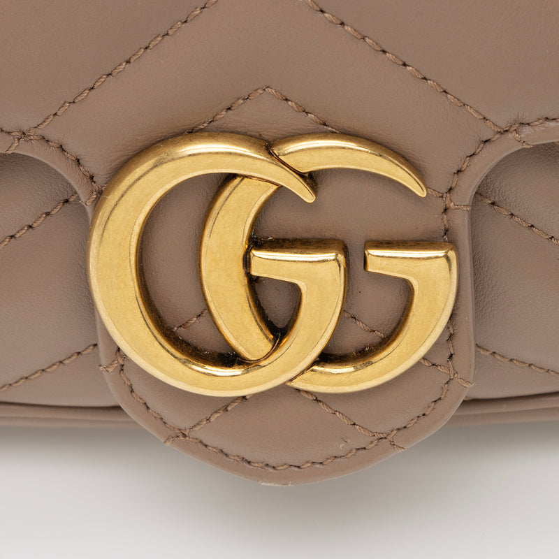 Gucci Matelasse Leather GG Marmont Super Mini Bag - FINAL SALE (SHF-22 –  LuxeDH