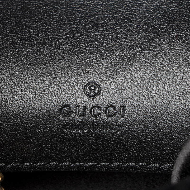 Gucci Matelasse Velvet GG Marmont Mini Bucket Bag (SHF-20434)