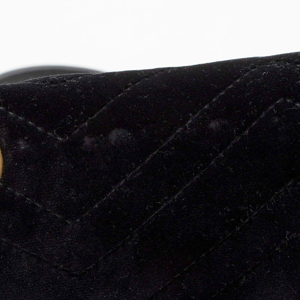 Gucci Matelasse Velvet GG Marmont Small Shoulder Bag (SHF-19219)