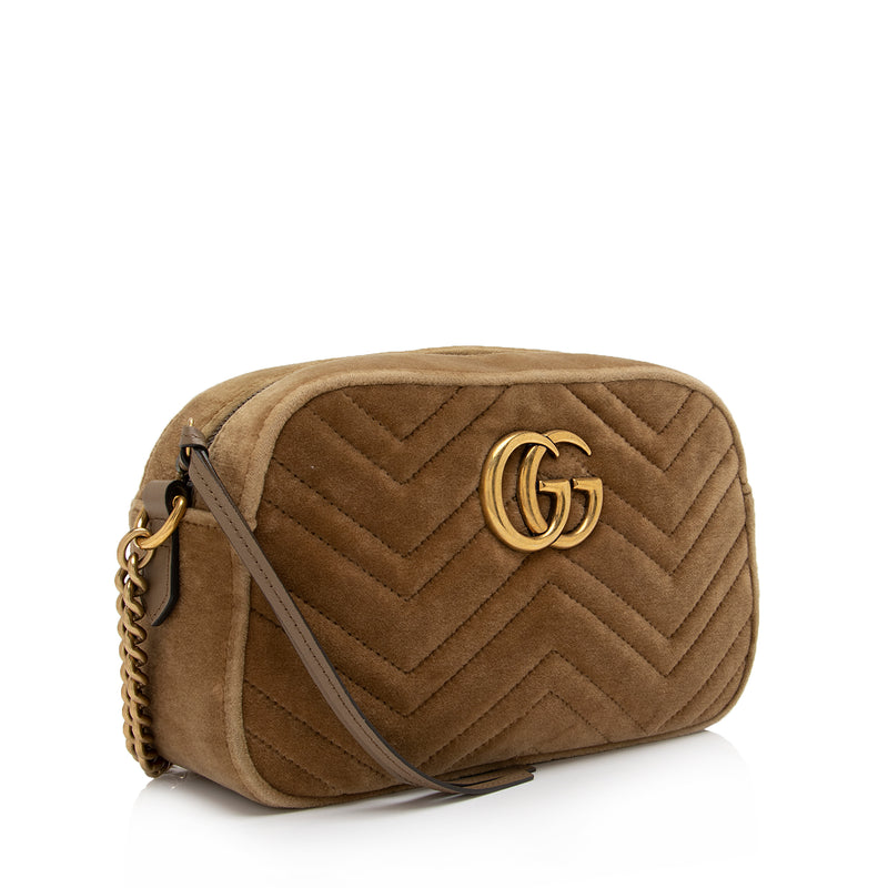 Gucci Brown Gg Velvet Backpack