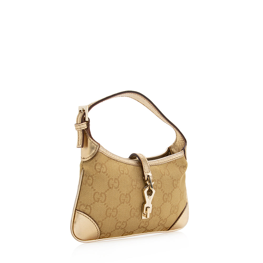 Gucci Metallic GG Canvas Jackie Mini Shoulder Bag (SHF-20747)