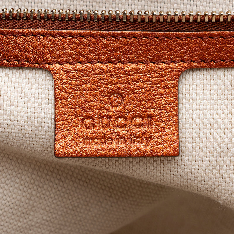 Gucci Metallic Leather Soho Medium Tote - FINAL SALE (SHF-18153)