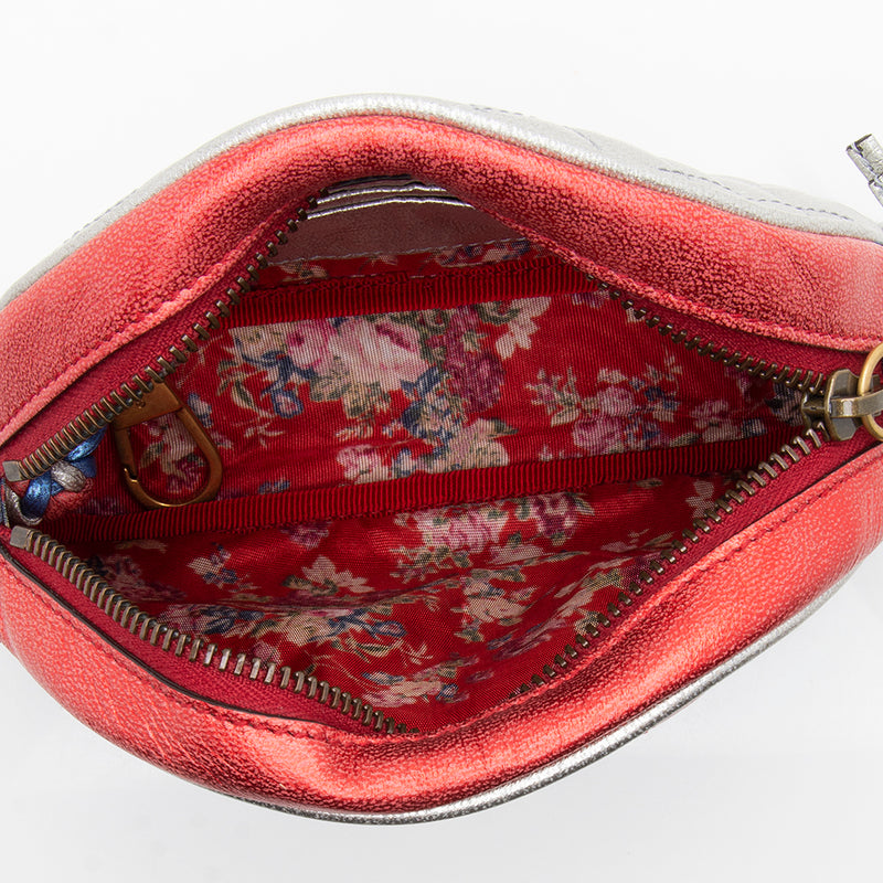 Gucci Metallic Leather Trapuntata Mini Bag (SHF-12038)