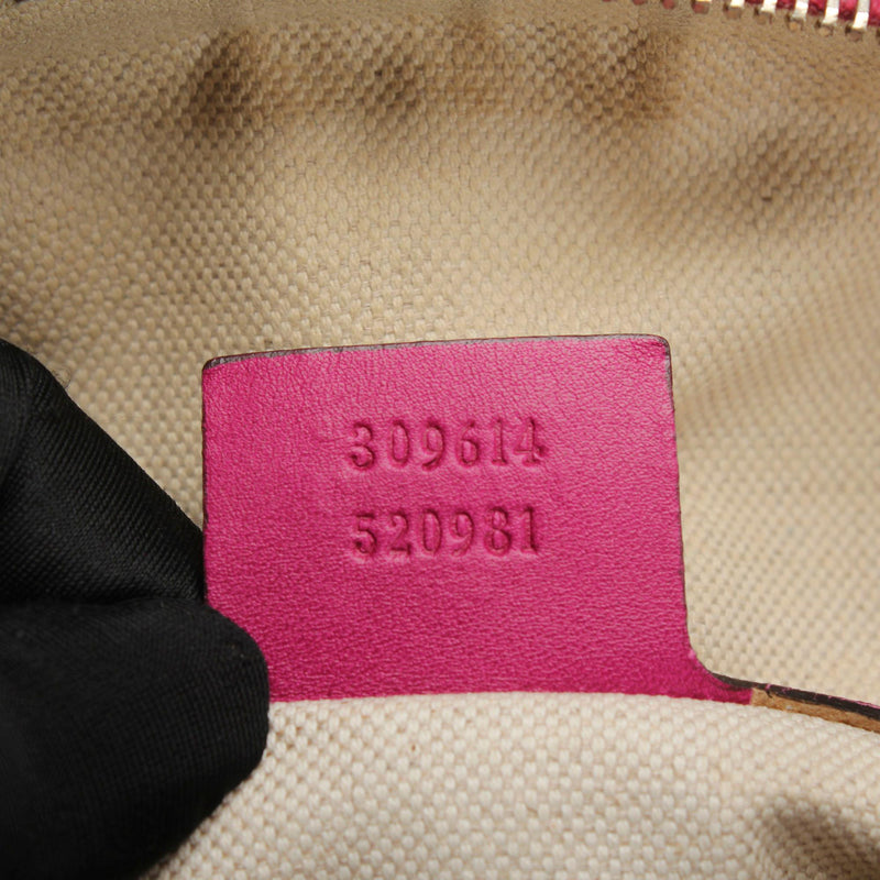 Gucci Microguccissima Nice Patent Leather Satchel (SHG-22747)