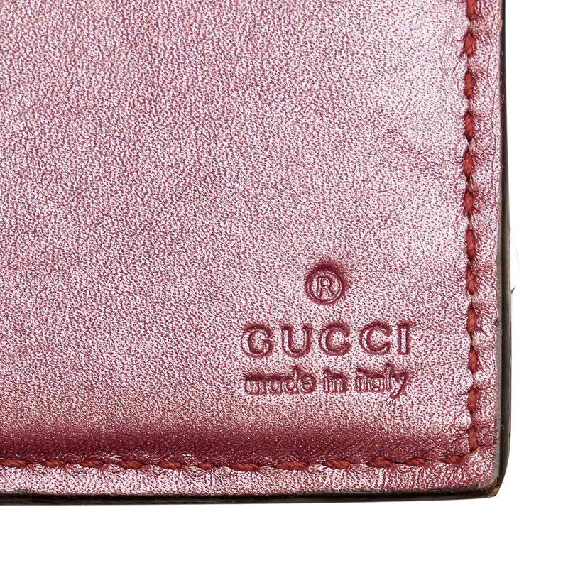Gucci Microguccissima Patent Leather Long Wallet (SHG-22201)